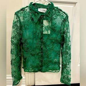 Green Appliqué Shirt